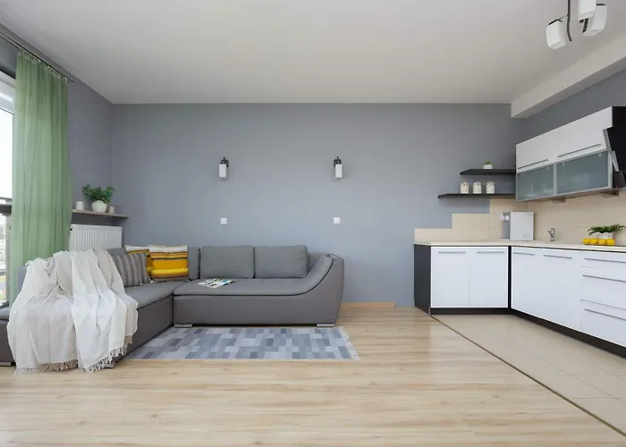 Grey In With View And Balcony By Renters Warszawa